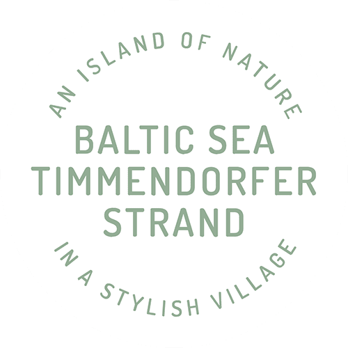 Visual with the text 'An Island of Nature – Baltic Sea Timmendorfer Strand – in a stylish village'